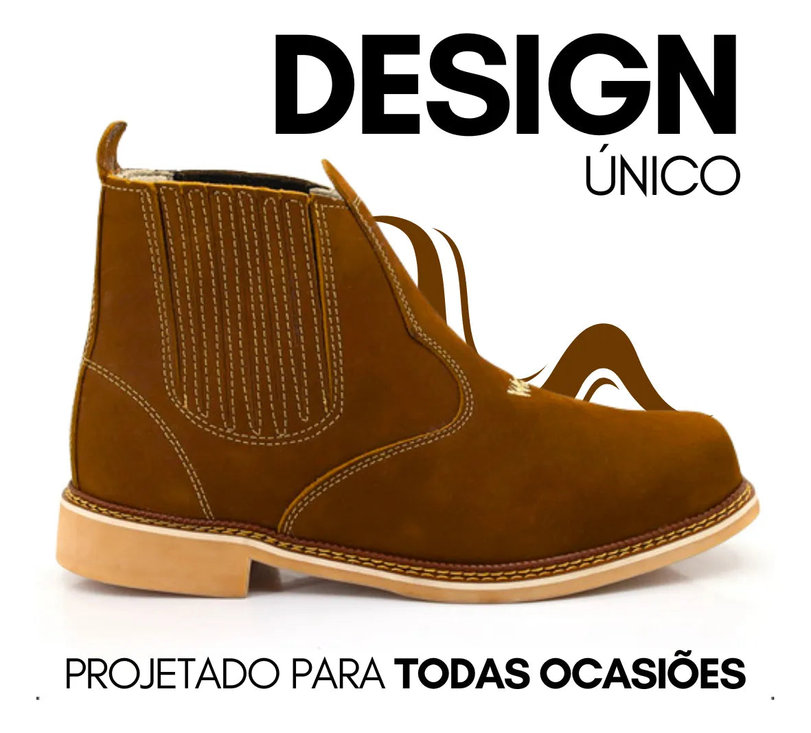 Botina Masculina Wrangler Cowboy Couro Legítimo Costurada